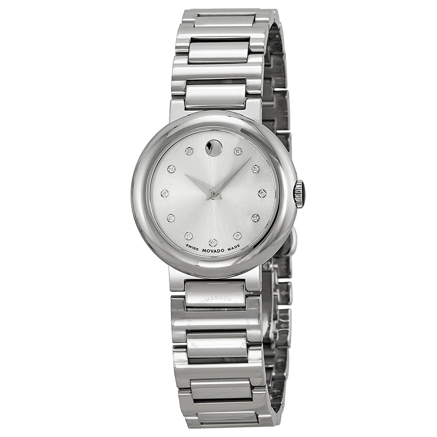 Open Box - Concerto Silver Dial Stainless Steel Ladies Watch