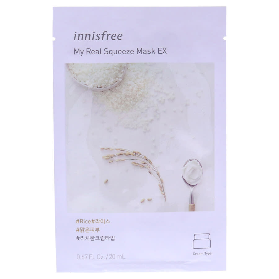 Innisfree My Real Squeeze Mask Rice by Innisfree for Unisex 0.67 oz