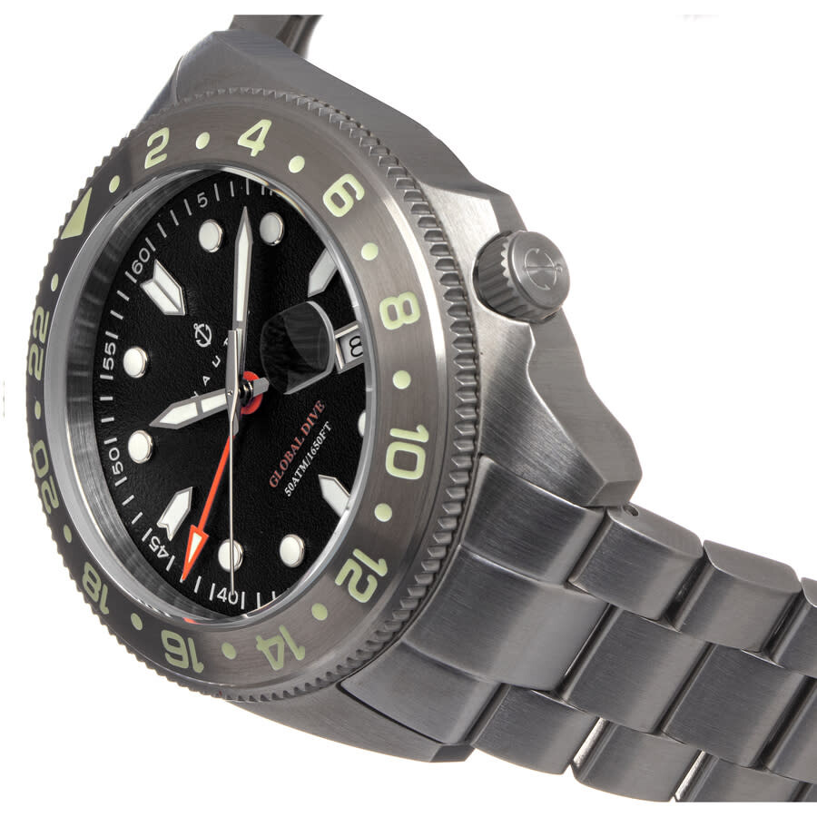 Nautis Global Dive Black Dial Men's Watch 18093GC 840148805309