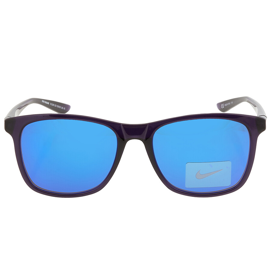 Nike Blue Mirror Square Men's Sunglasses NIKE PASSAGE EV1199 525 55