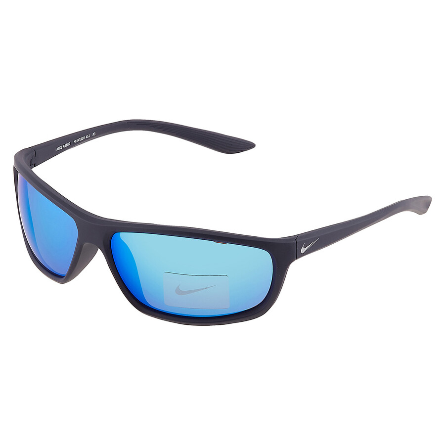 Nike Blue Mirror Wrap Men's Sunglasses NIKE RABID M EV1110 451 64