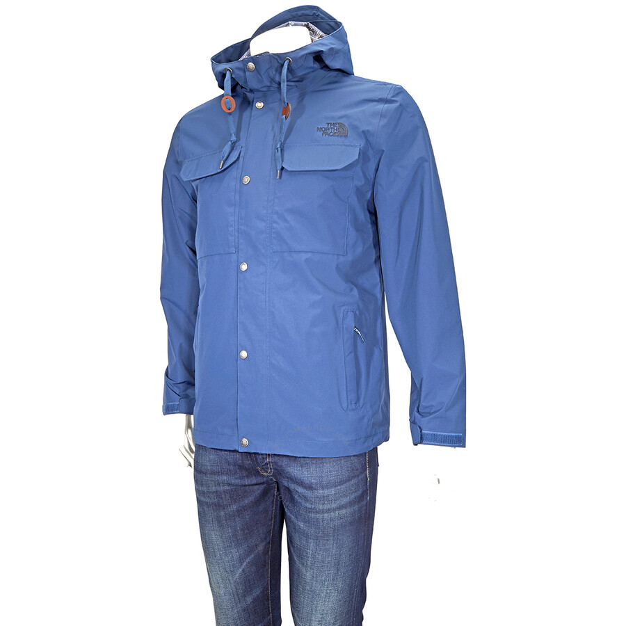 North Face Men's Blue Travel Rain Jacket North Face Men's Blue Travel Rain Jacket