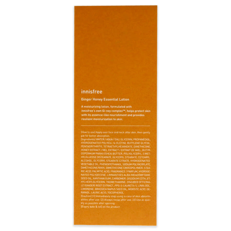 Innisfree Nourishing Essential Emulsion Lotion Ginger Honey by