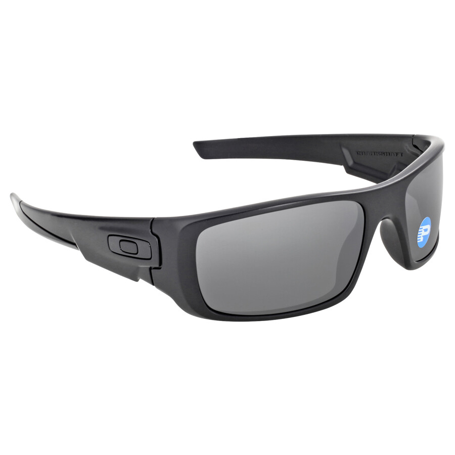 Oakley Crankshaft Black Iridium Polarized Wrap Men's Sunglasses OO9239 923906 60 700285870328