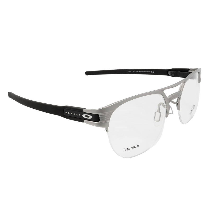 Oakley Demo Round Titanium Men's Eyeglasses OX5134 513403 52