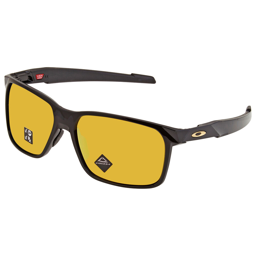 Oakley Portal X Gold Rectangular Men's Sunglasses OO9460 946015 59 888392562395 Sunglasses