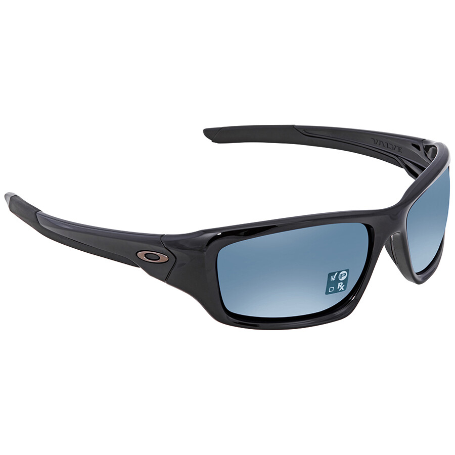 Oakley Valve Deep Blue Iridium Polarized Wrap Men's Sunglasses OO9236