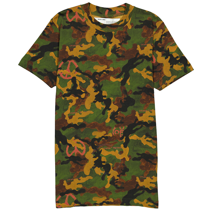 Off-White Multicolor Camouflage T 