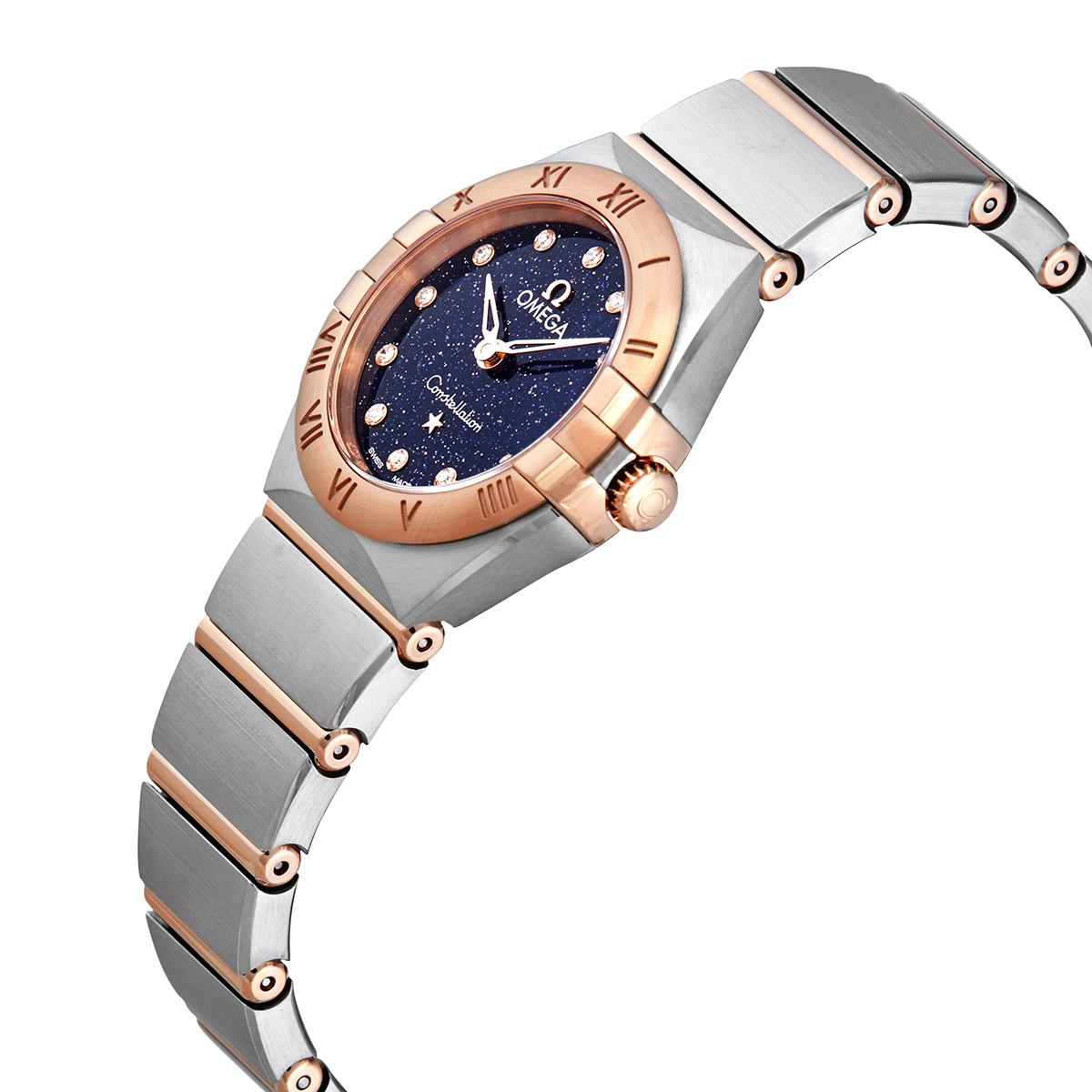 Omega Constellation Quartz Diamond Blue 