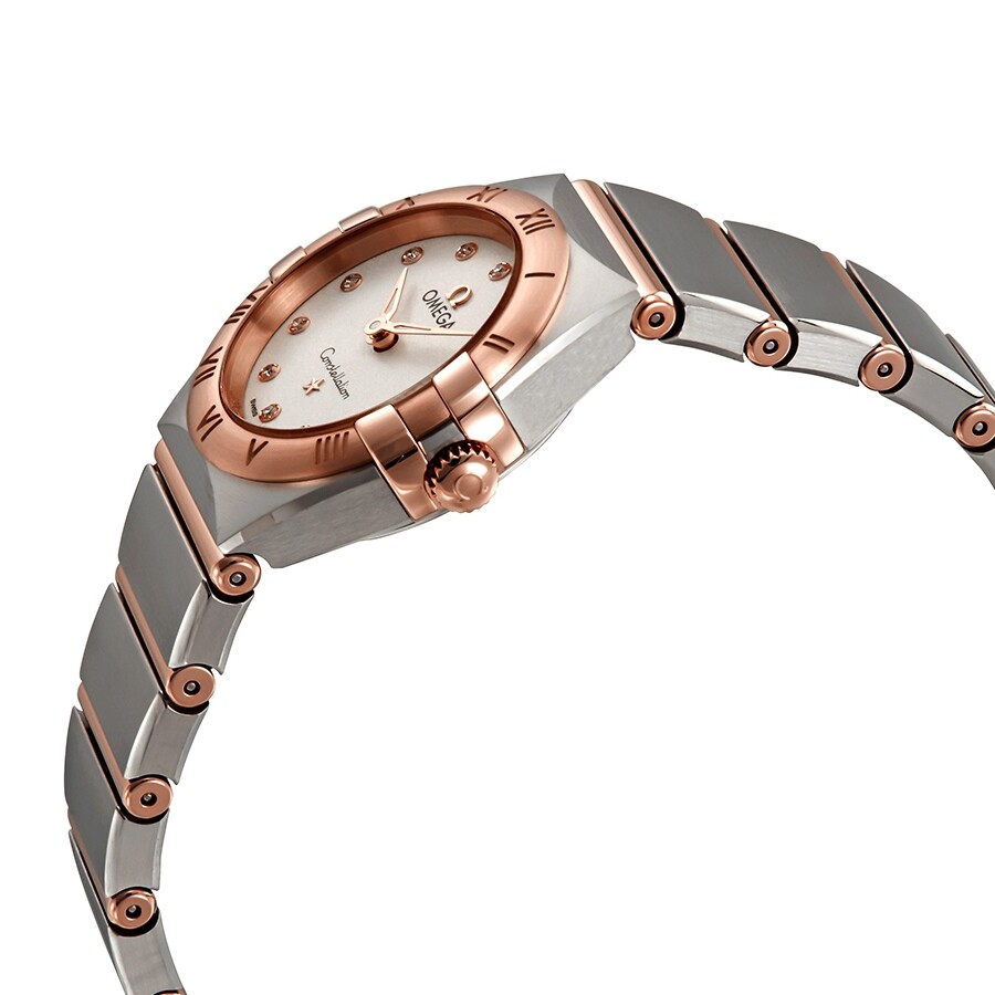 Omega Constellation Quartz Diamond White Silvery Dial Ladies Watch  131.20.25.60.52.001 131.20.25.60.52.001 7612586282300 - Omega,  Constellation - Jomashop
