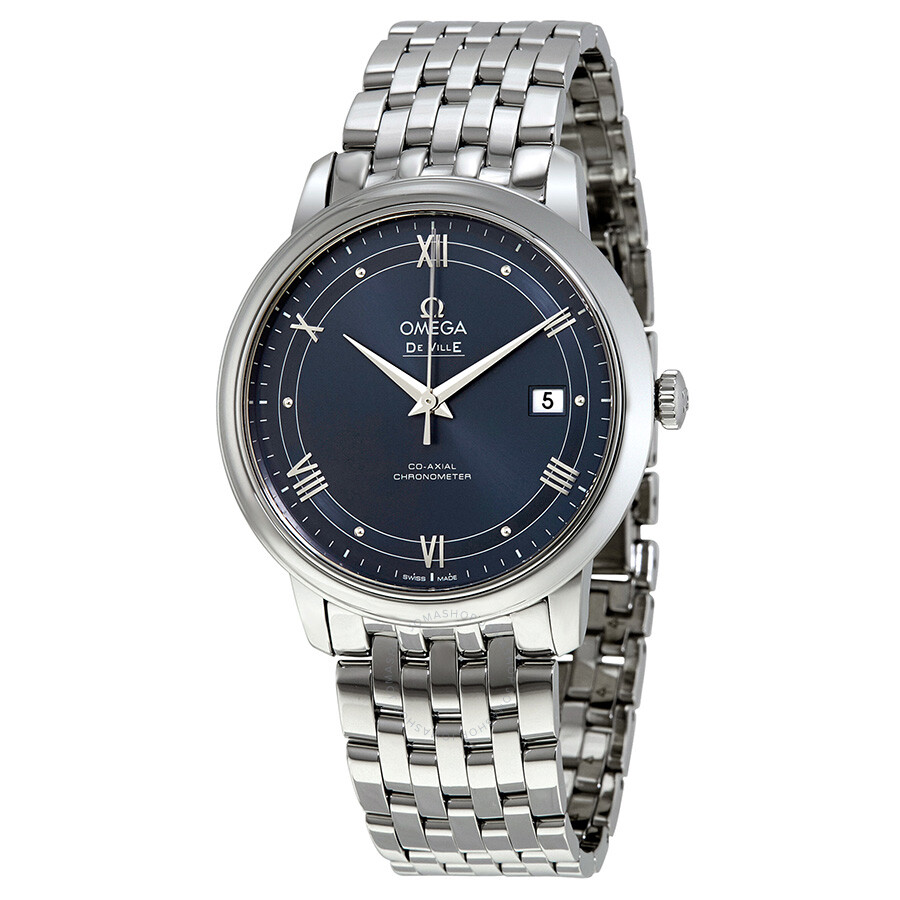 De Ville Prestige Automatic Blue Dial Men's Watch