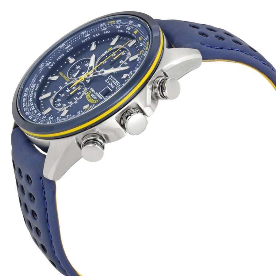 Citizen Open Box Citizen Eco Drive Blue Angels World Chronograph Men