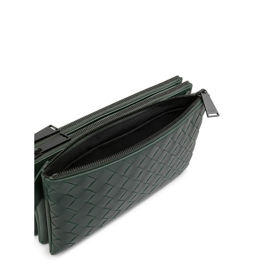Bottega Open Box Bottega Green Woven Intrecciato Trio
