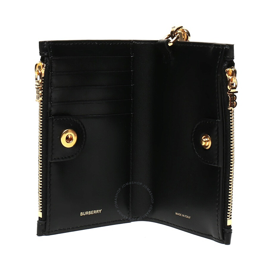 Burberry Open Box Burberry Monogram Motif Leather Wallet With Detachable Strap 8014938