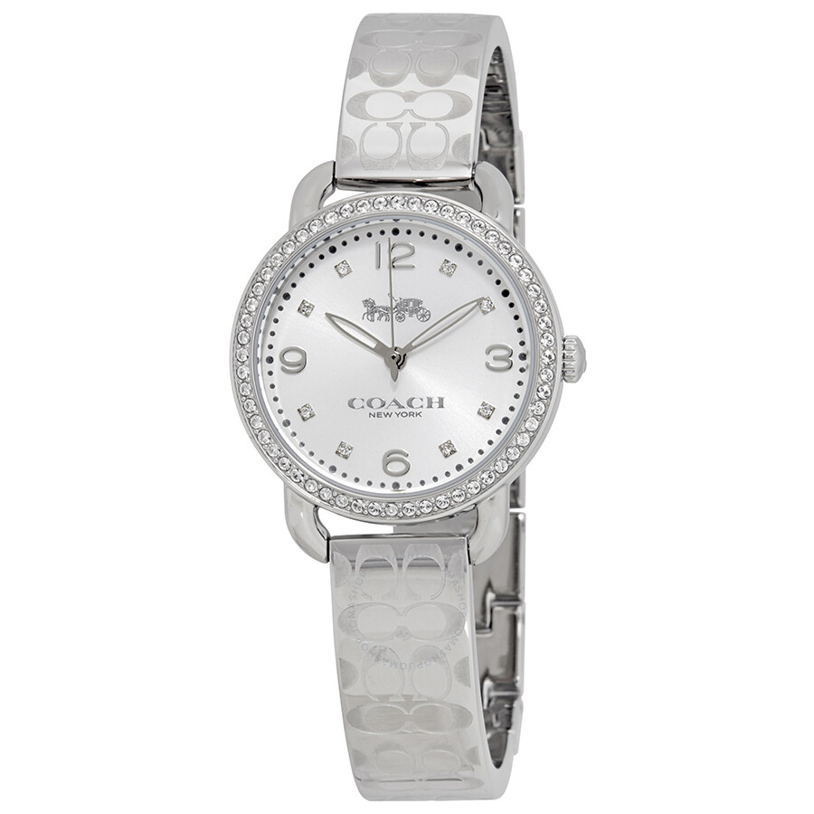 Open Box - Delancey Crystal Silver Dial Ladies Watch