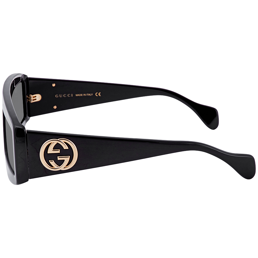 Gucci Open Box - Gucci Grey Geometric Ladies Sunglasses GG0358S 001 61 GG0358S  001 61 - Sunglasses, Gucci - Jomashop
