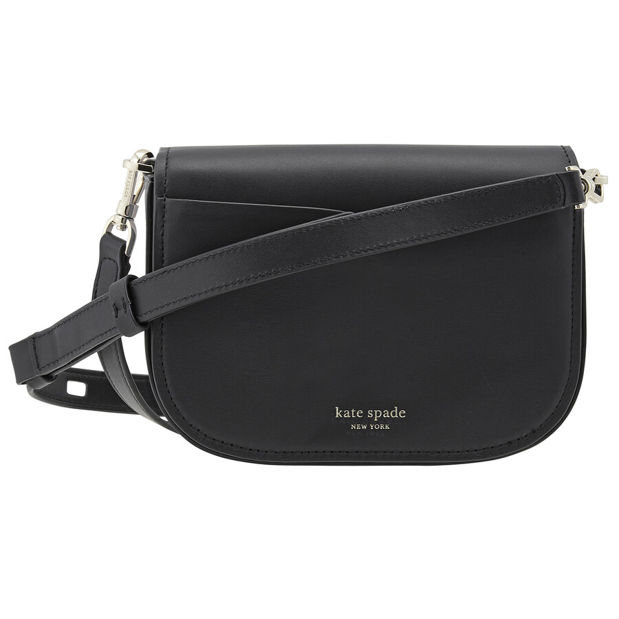 Kate Spade Open Box Kate Spade Black Lula Small Saddle Bag PXRUA792001 Handbags