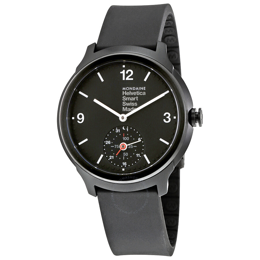 Open Box - Helvetica No 1 Bold Smart Black Dial Men's Watch MH1B2S20RB