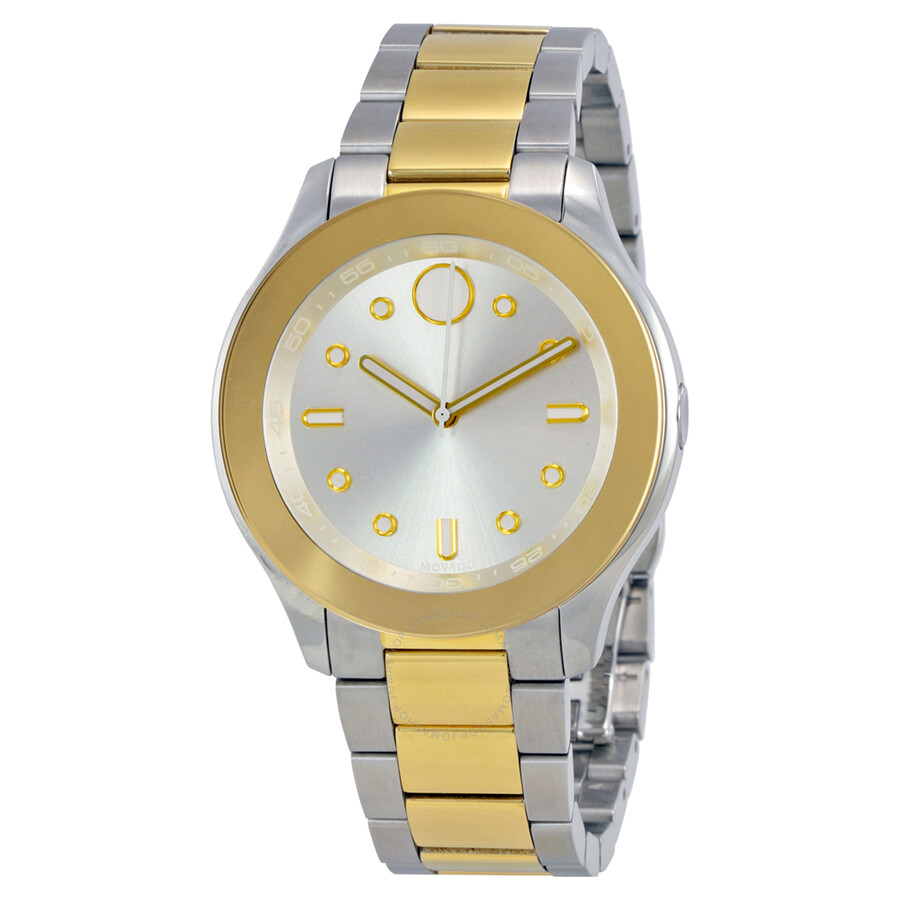 Open Box - Bold Silver Dial Two-tone Ladies Watch