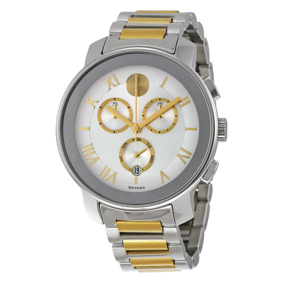 Open Box - Bold Silver Dial Two-tone Men's Quartz Watch
