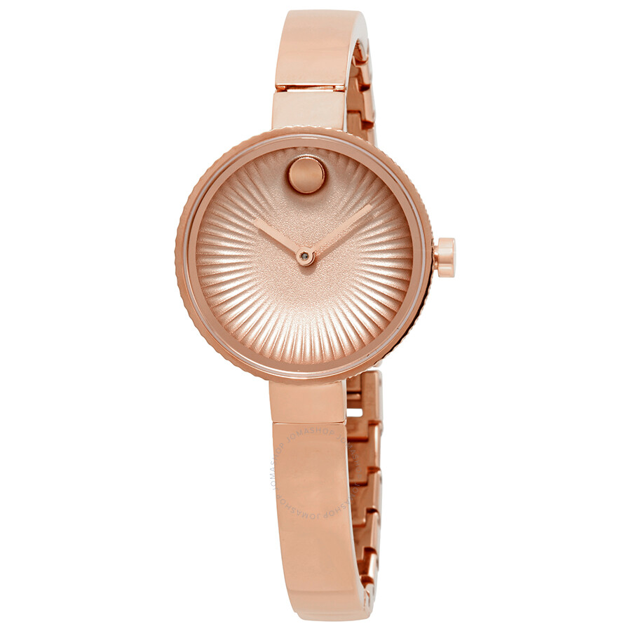 Open Box - Edge Concave Aluminum Dial Ladies Bangle Watch