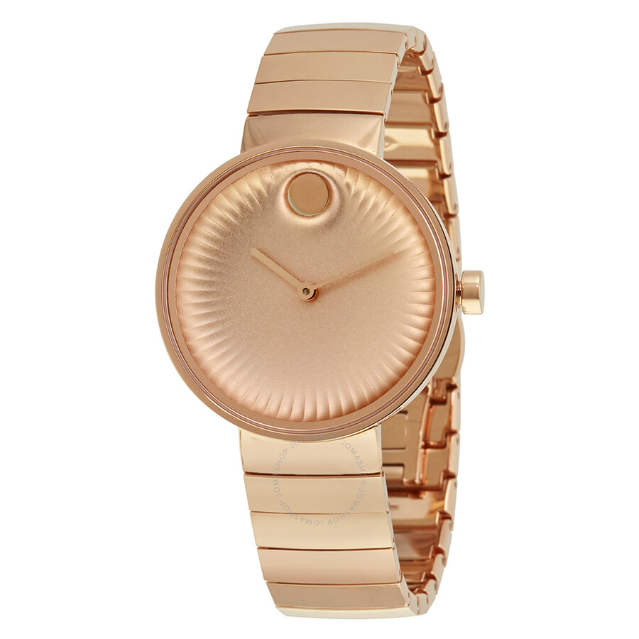 Open Box - Edge Rose Dial Rose Gold PVD Ladies Watch