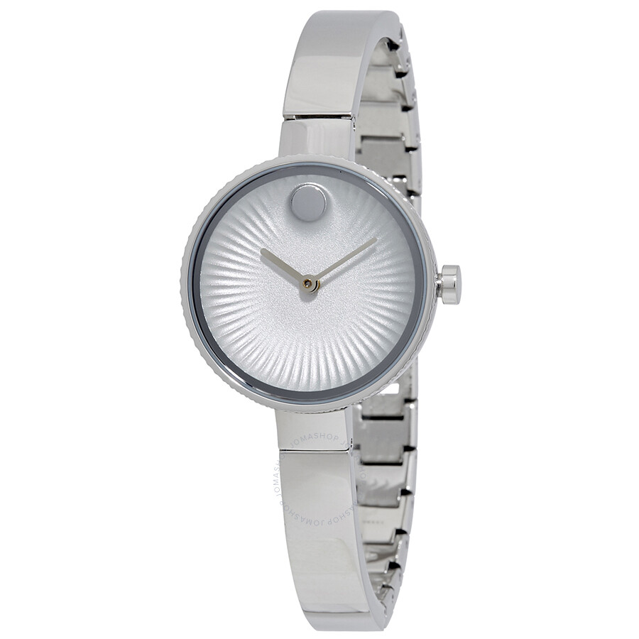 Open Box - Edge Silver Dial Stainless Steel Ladies Watch