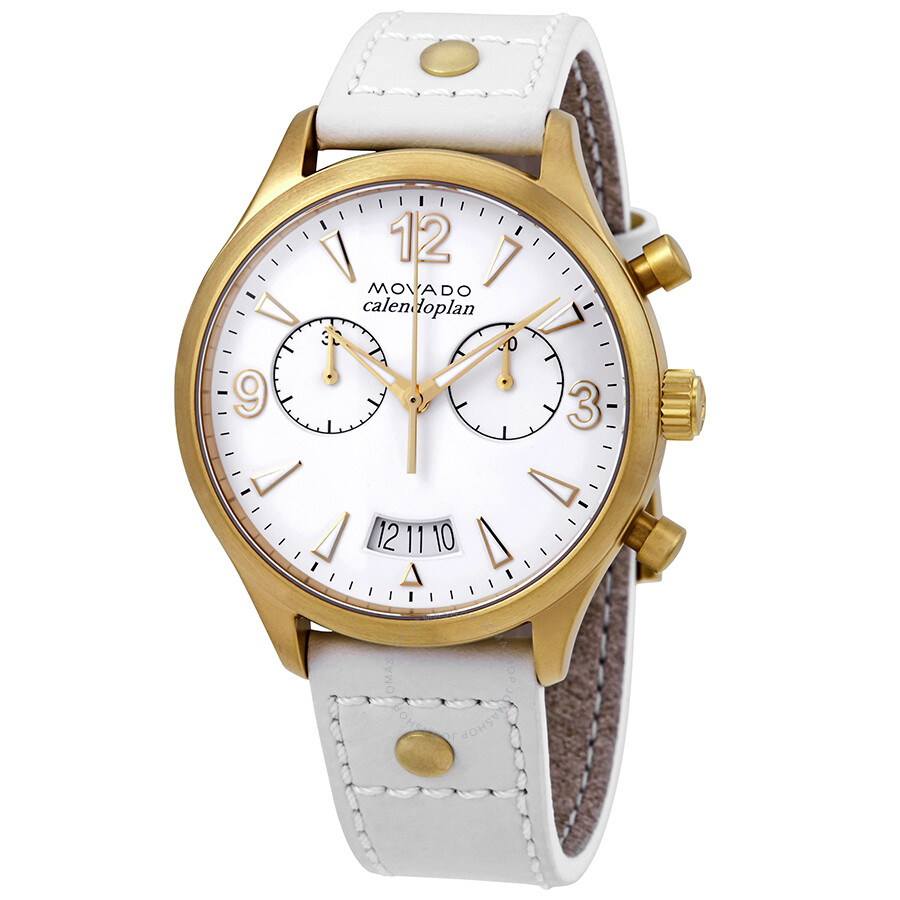 Open Box - Heritage Chronograph White Dial Ladies Watch