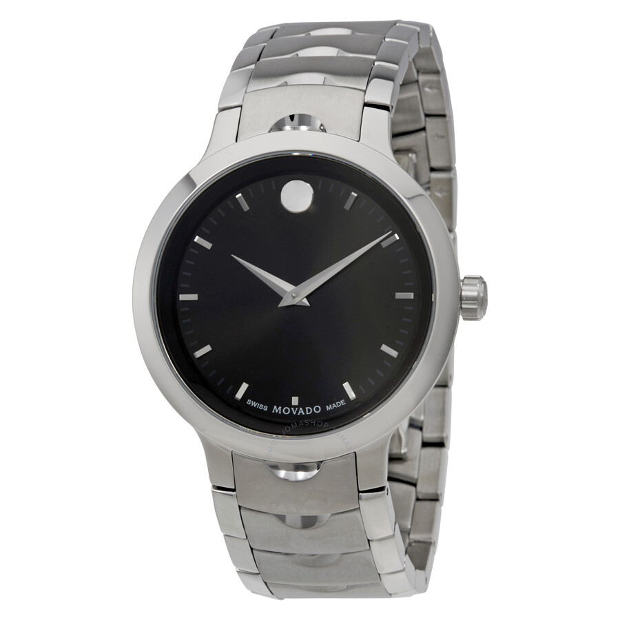 Open Box - Luno Black Dial Stainless Steel Men's Watch 607041