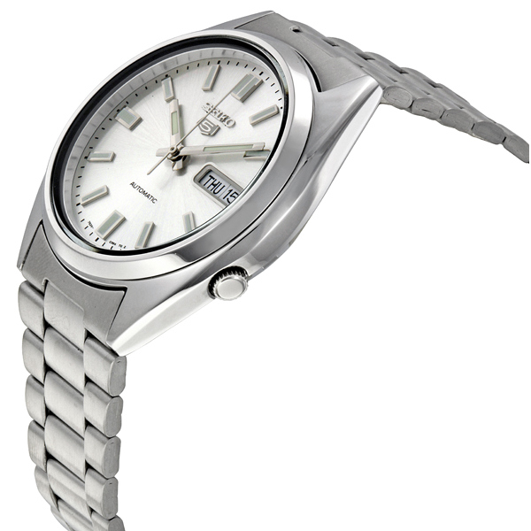 Seiko Open Box - Seiko 5 Automatic Silver Dial Stainless Steel Men's Watch SNXS73  SNXS73 - Seiko, Stainless Steel - Jomashop