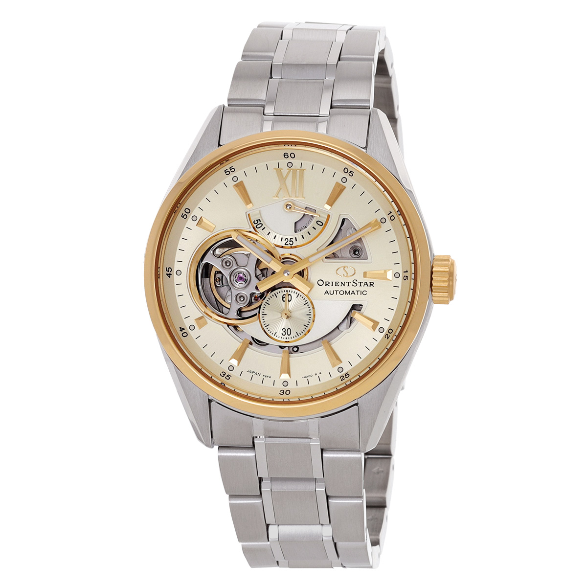 Montre Orient Star RE-AV0124G00B – Automatique Homme, Réserve De Marche, Boîtier Acier Doré/argenté