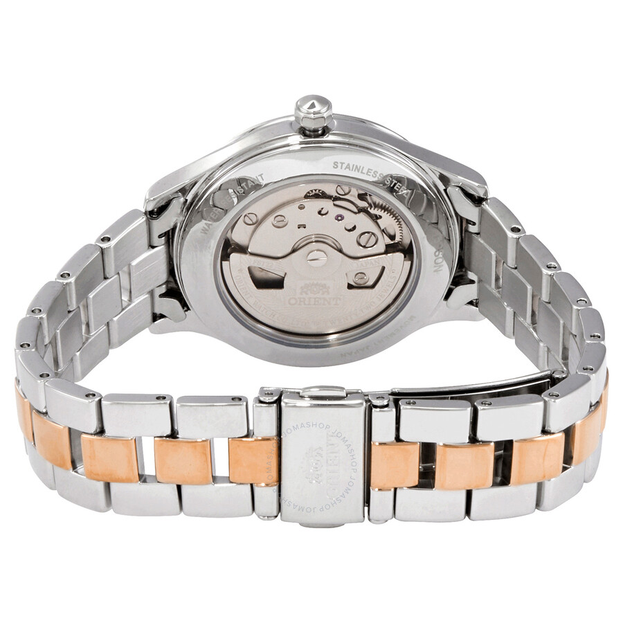 Orient Open Heart Automatic White Dial Two-tone Ladies Watch RA ...
