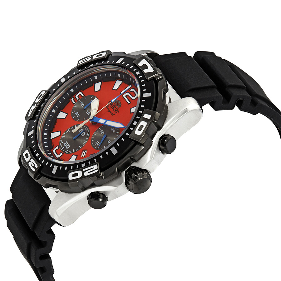 Orient Sport Chronograph Red Dial Men's Watch FTW05005M 842047123096