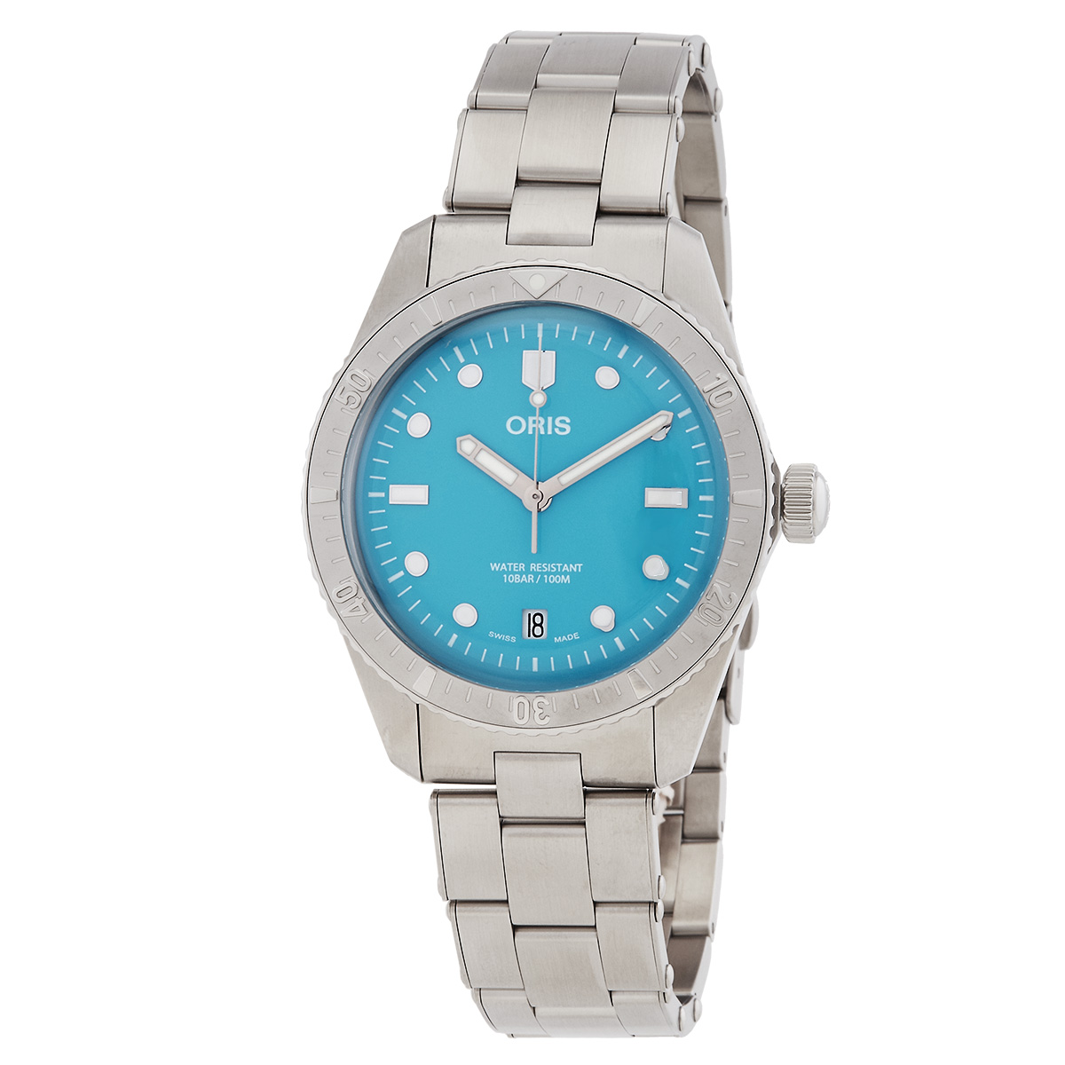 20mm Riveted Oyster Style Bracelet For Oris Diver 65 Watch - Stainless Steel, Deployment Clasp 7 thumbnail image