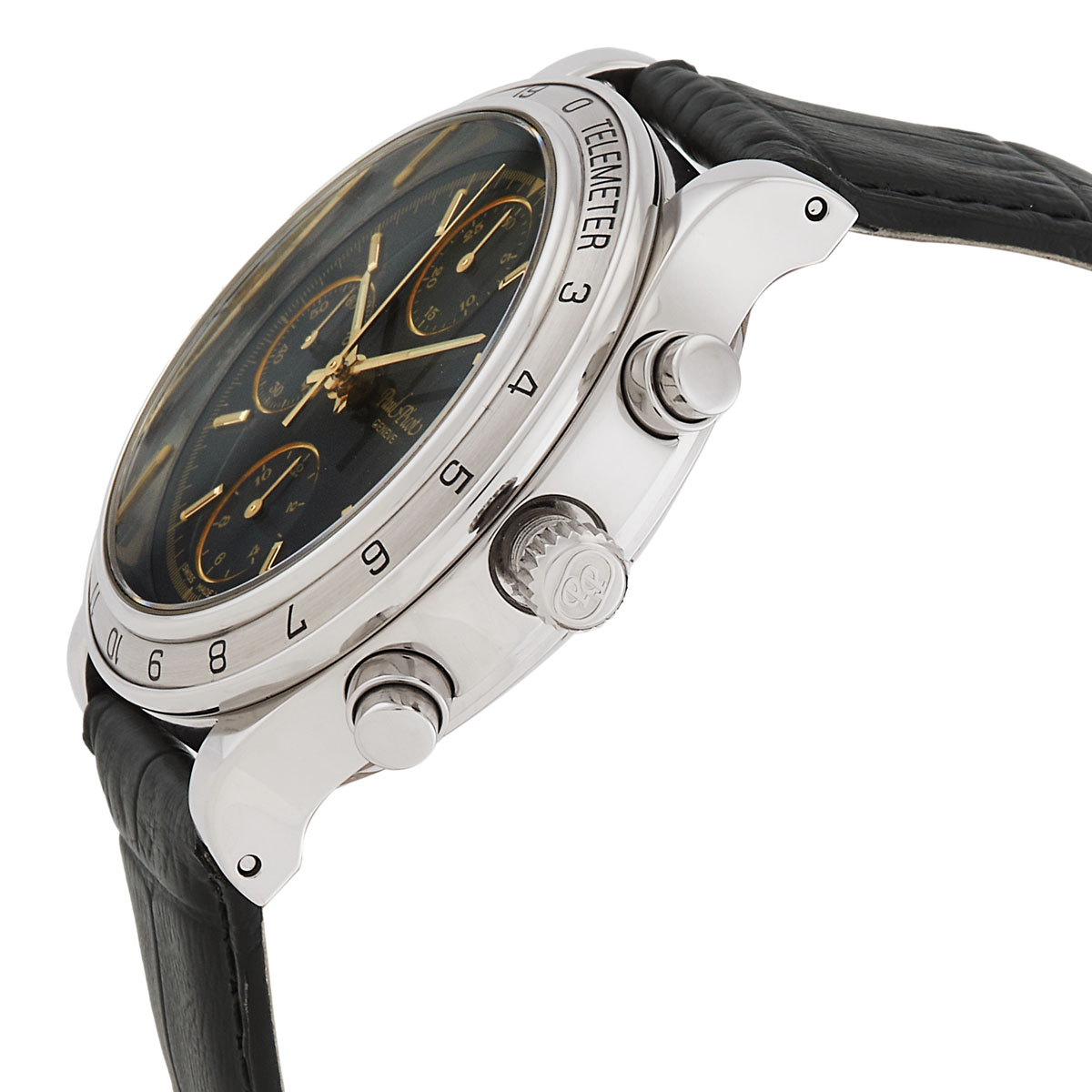 Paul Picot Telemeter Chronograph Automatic Black Dial Men's Watch ...