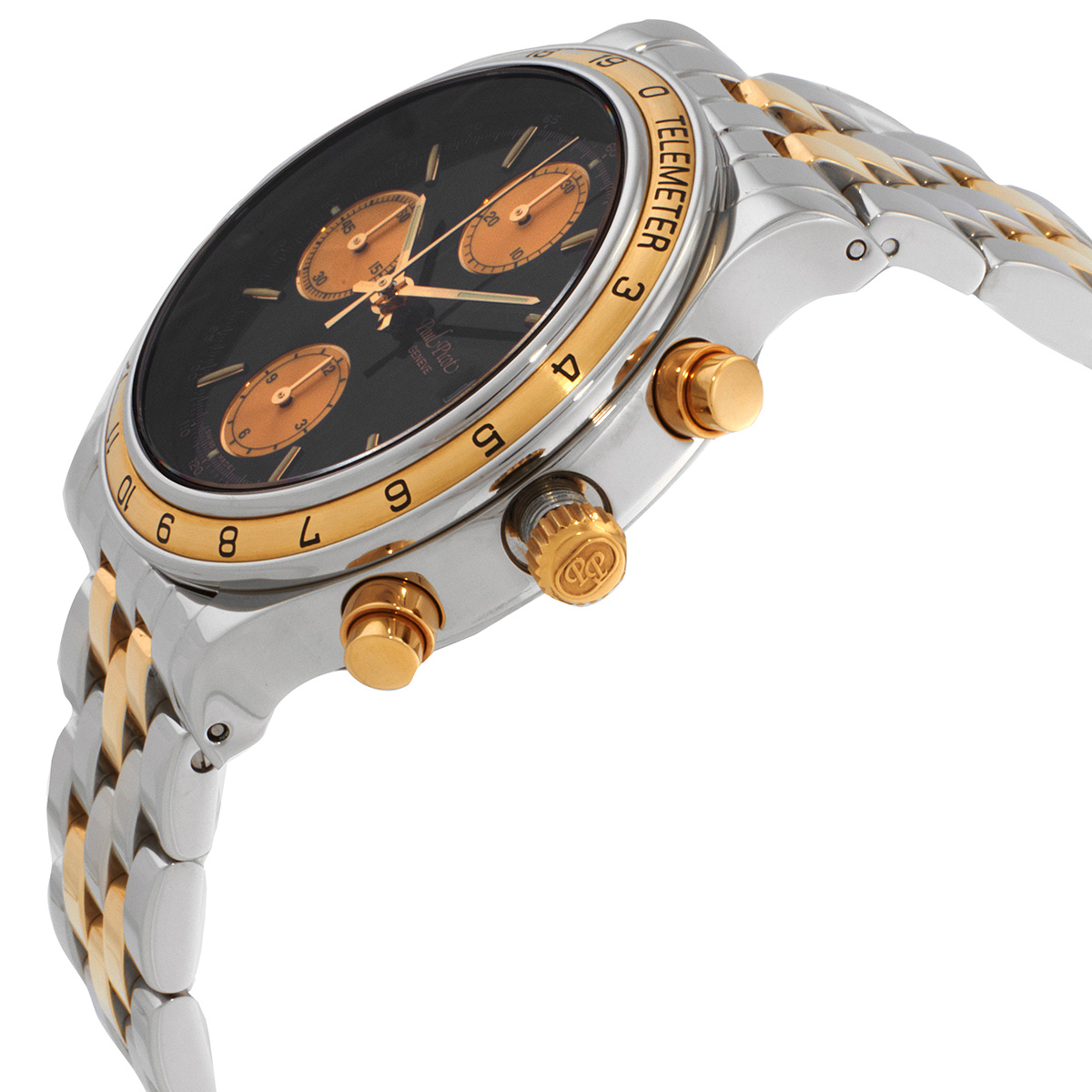 Paul Picot Telemeter Chronograph Automatic Black Dial Men's Watch ...