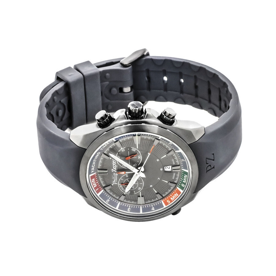Philip Zepter Yachting Timer Chronograph Quartz Grey Dial Men's Watch ...