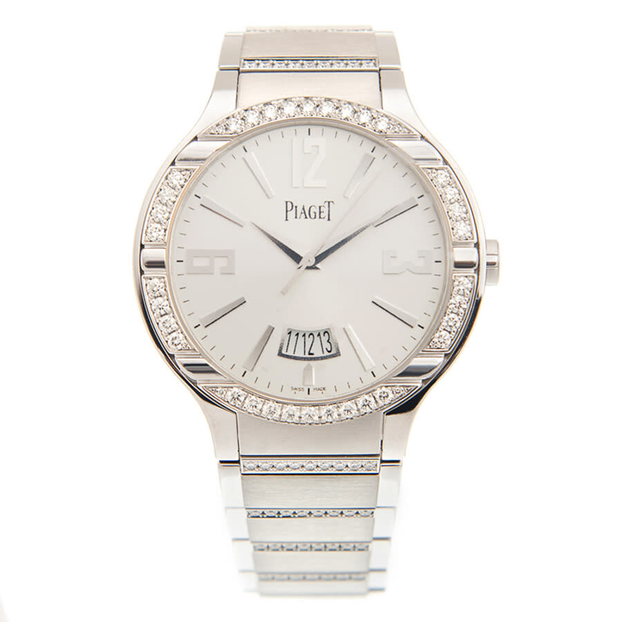 Piaget Polo Automatic Diamond Silver Dial Men's Watch GOA36225