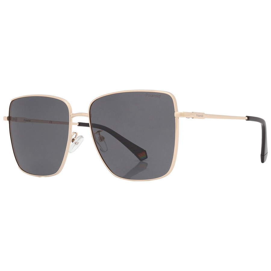 Polaroid Core Grey Polarized Square Ladies Sunglasses PLD 6164/G/S 0RHL ...
