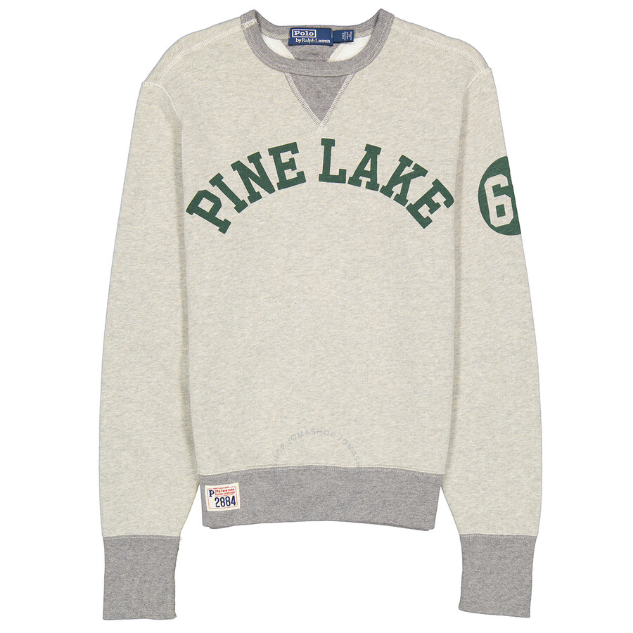 polo fleece graphic sweatshirt