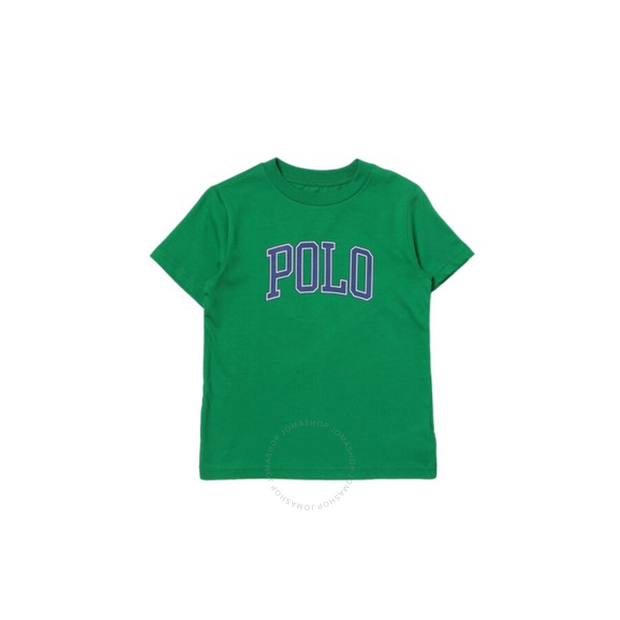 Polo Ralph Lauren Kids Green Polo Logo Cotton Tshirt, Size 3/3T