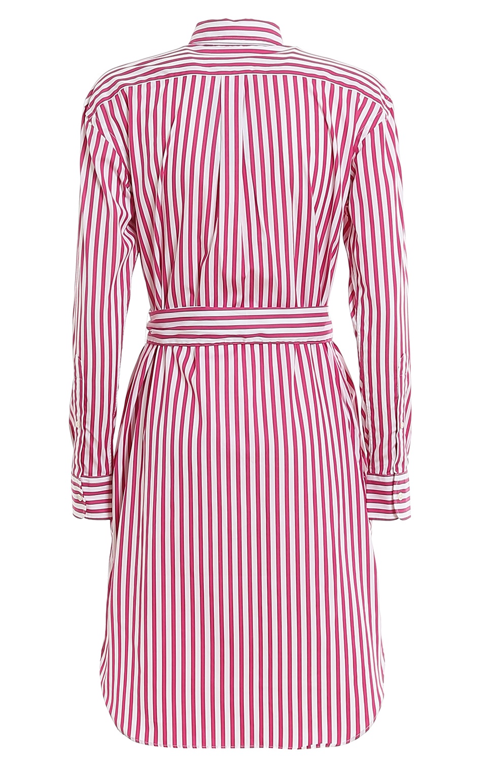 Polo Ralph Lauren Ladies Striped Shirt Dress In Pink White 211781122002 Apparel Jomashop 