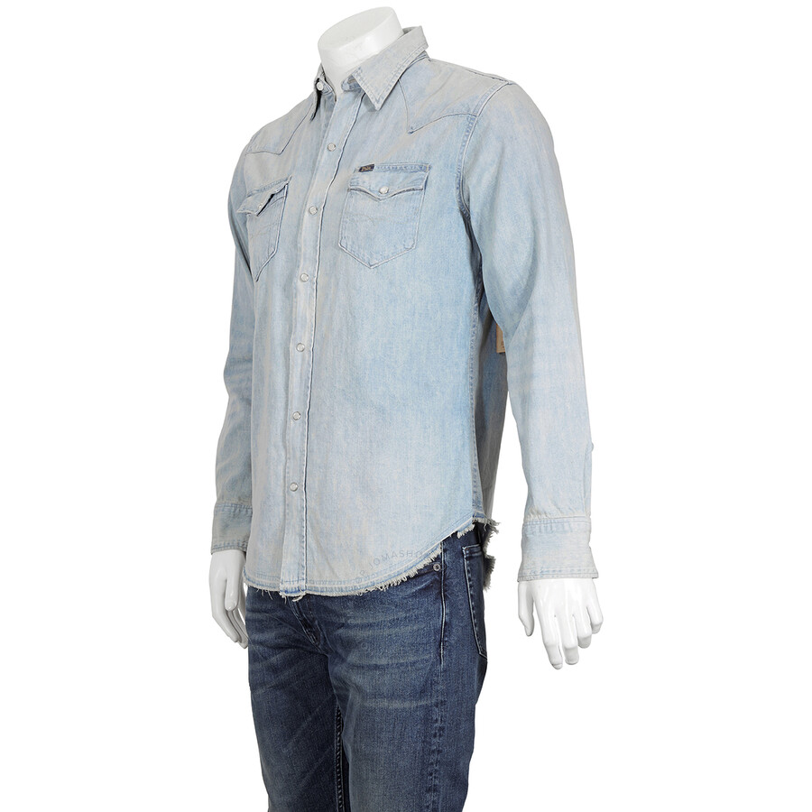 ralph lauren denim shirt mens
