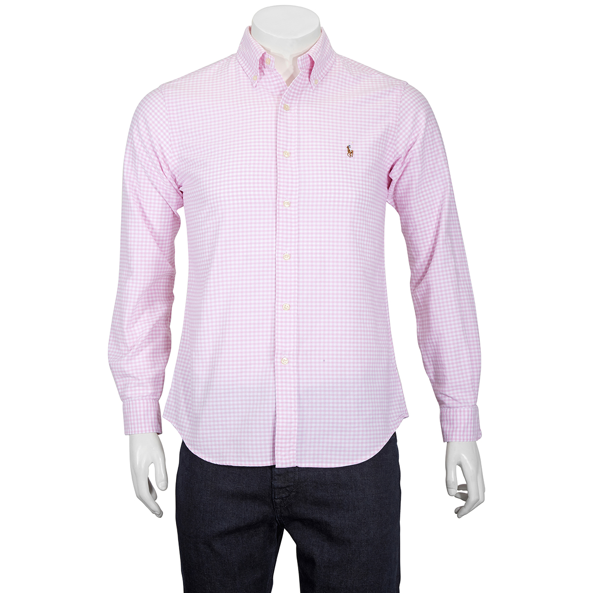Polo Ralph Lauren Polo Shirt Roze Effen Slanke fit