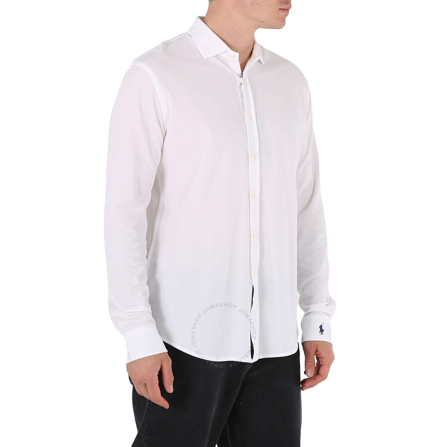 Polo Ralph Lauren Men's White ButtonDown Long Sleeve Shirt, Size Large