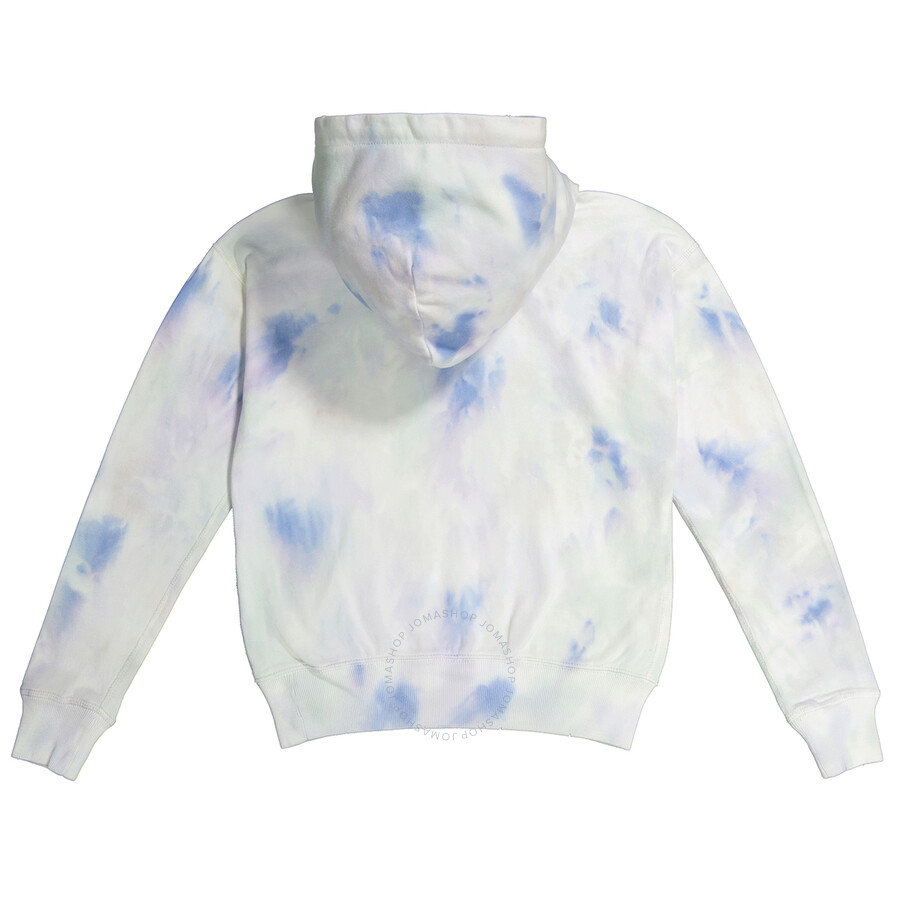 blue and white polo hoodie