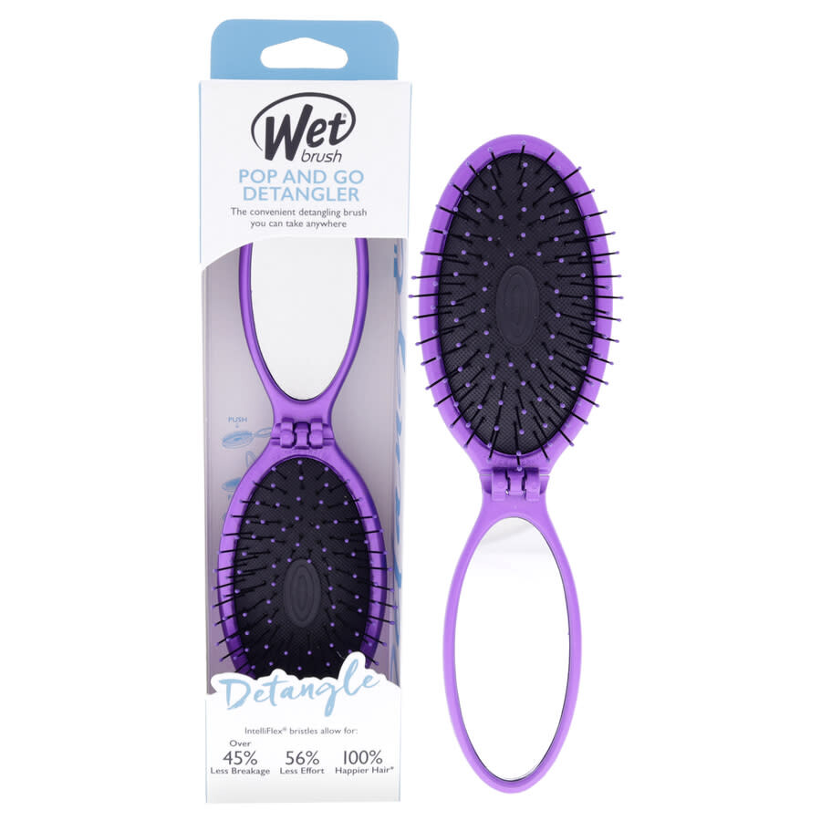 Wet Brush Pop and Go Detangler Brush Purple by Wet Brush for Unisex