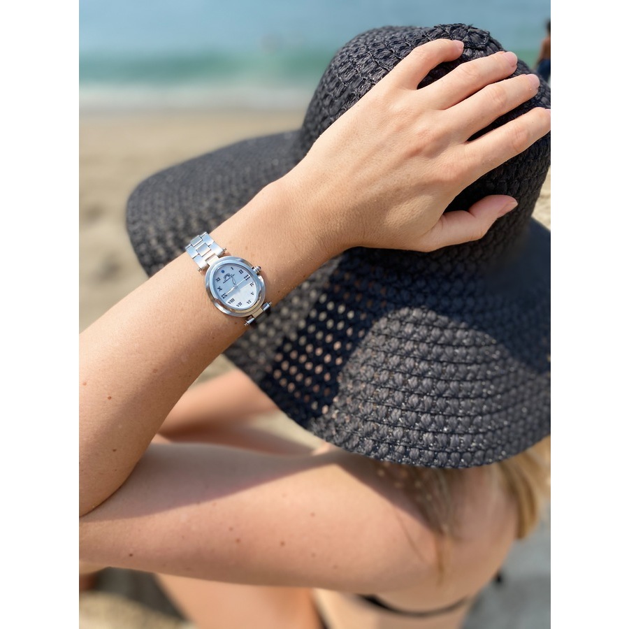 porsamo bleu women's south sea oval crystal watch