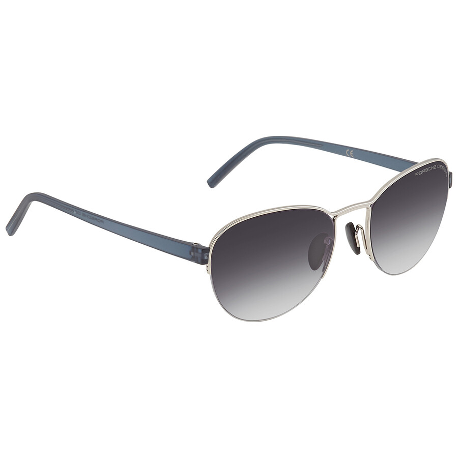 Porsche Design Gradient Grey Oval Men's Sunglasses P8677 B 54