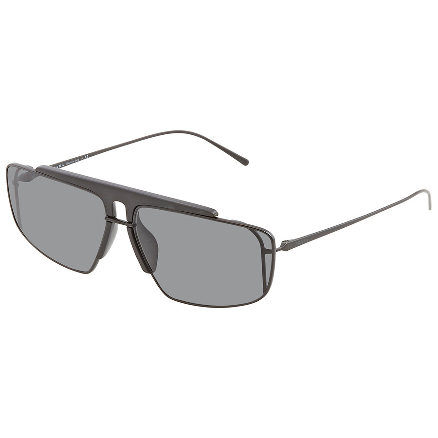 Prada Blue Rectangular Men's Sunglasses PR 50VS 1AB9K1 63 8053672965971